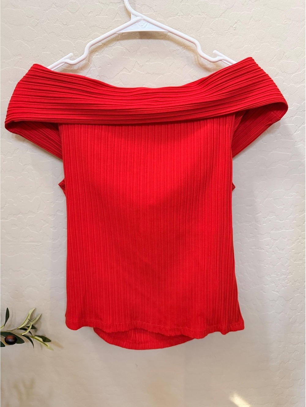 NWT madewell ribbed off should top